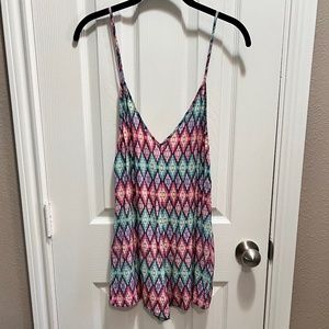 VICTORIA'S SECRET Multi-Colored Bikini Romper Cover-up